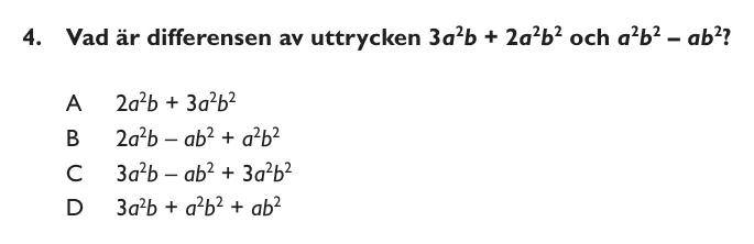XYZ-uppgift 4 ur provhäftet