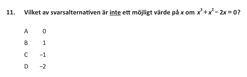 XYZ-uppgift 11 ur provhäftet