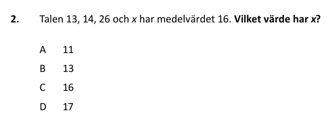 XYZ-uppgift 2 ur provhäftet