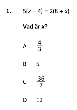 XYZ-uppgift 1 ur provhäftet